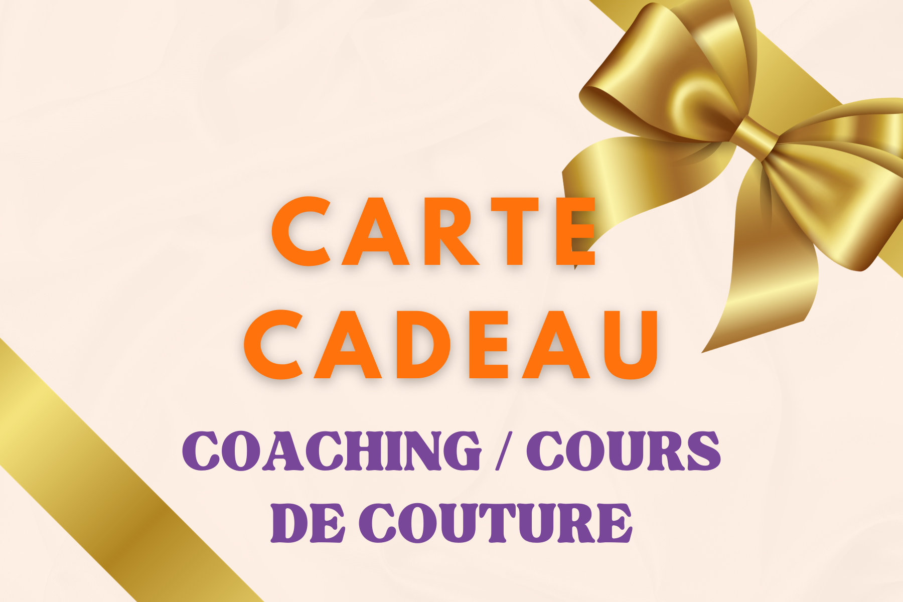 CARTE CADEAU COACHING / COURS DE COUTURE – Filautia